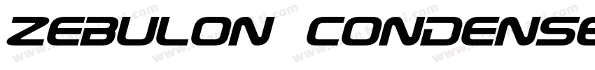 Zebulon Condensed Italic字体转换